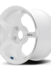 Advan TC-4 Wheel 17x9 5x114.3 63mm Racing White Metallic & Ring                                     - YAD7I63EWMR - Image 6
