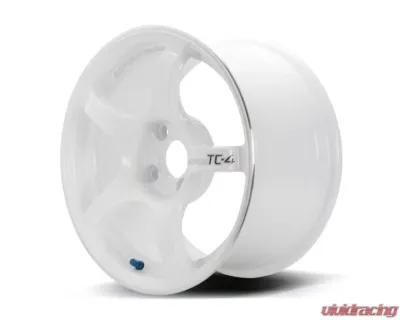 Advan TC-4 Wheel 17x9 5x114.3 63mm Racing White Metallic & Ring - YAD7I63EWMR