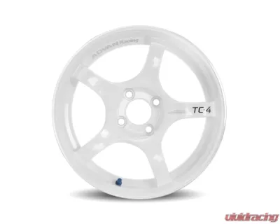 Advan TC-4 Wheel 17x9 5x114.3 63mm Racing White Metallic & Ring - YAD7I63EWMR