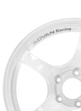 Advan TC-4 Wheel 17x9 5x114.3 63mm Racing White Metallic & Ring                                     - YAD7I63EWMR - Image 6