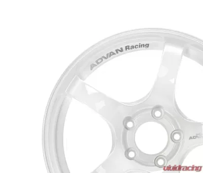 Advan TC-4 Wheel 17x9 5x114.3 63mm Racing White Metallic & Ring - YAD7I63EWMR