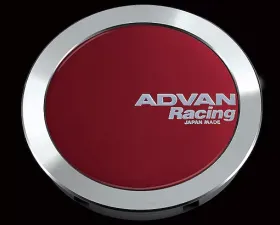 Advan 73mm Full Flat Center Cap - Candy Red