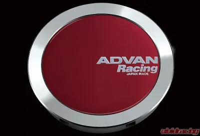 Advan 73mm Full Flat Center Cap - Candy Red - YV3492