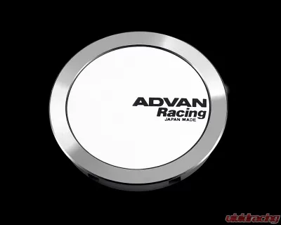 Advan 63mm Full Flat Type Center Cap - White - YV2388