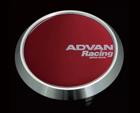 Advan 63mm Flat Center Cap - Candy Red