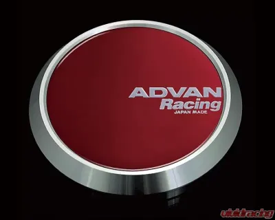 Advan 73mm Flat Center Cap - Candy Red - YV3493