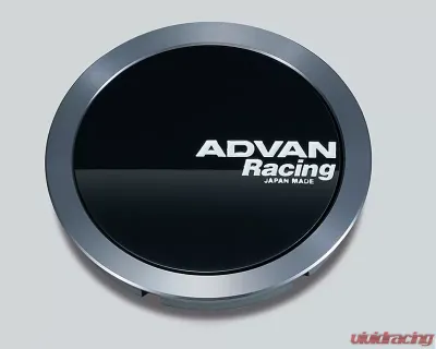 Advan 73mm Full Flat Center Cap - Gloss Black/Hyper Ring - YV4828