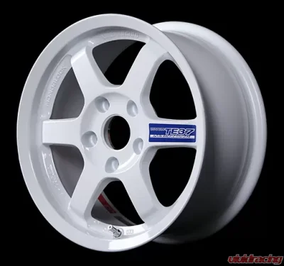 Volk Racing TE37 Gravel Wheel 14x6 4x100 38mm White - WVX838AW