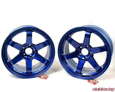 Volk Racing TE37 SL Wheel 19x10.5 5x120 22mm Hyper Blue - WVD622WPE