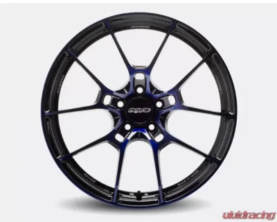 Volk Racing G025 DB/C Wheel Set of 4 18x9.5 5x114.3 38mm Dark Blue/DC Subaru WRX STI - VR-153504863