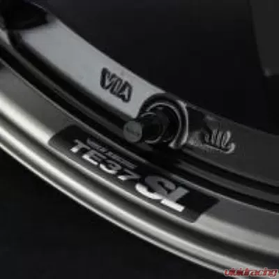 Volk Racing TE37SL Repair Rim Sticker - Metal Black - WTE37SLLIPSTKMB