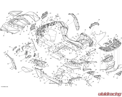 Can-AM OEM White RH Front Fender Trim | Model-White CLEARANCE - 705007982