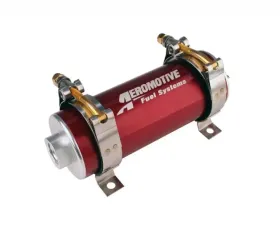 Aeromotive 700 HP EFI Fuel Pump - Red, Billet In-Line, ORB-08 Inlet, Universal Fitment