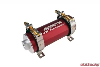 Aeromotive 700 HP EFI Fuel Pump - Red, Billet In-Line, ORB-08 Inlet, Universal Fitment - 11106