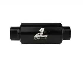 Aeromotive Fuel System Filter, In-Line AN-10 Size, Black, 100 Micron
