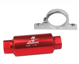 Aeromotive Fuel System Filter / Bracket Combo Kit - 12304 Filter / 12305 Billet Bracket
