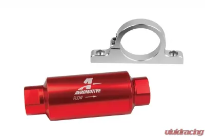 Aeromotive Fuel System Filter / Bracket Combo Kit - 12304 Filter / 12305 Billet Bracket - 12337