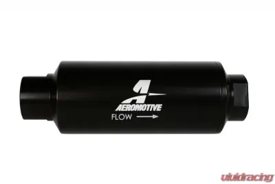 Aeromotive Fuel System Filter AN-12 In-Line Marine 10 Micron Microglass Black Finish - 12341