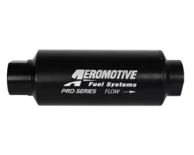 Aeromotive Fuel System Filter, In-line, Pro-series, AN-12, 40 Micron Stainless steel element, Chrome