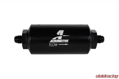 Aeromotive Fuel System Filter AN-06 100 Micron Stainless Steel Black Anodized Finish - 12349