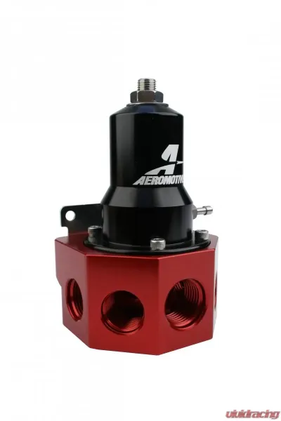 Aeromotive Fuel System Regulator, 30-120 psi, .500 Valve, 4x AN-08 and; AN-10 inlets, AN-10 Bypass - 13133