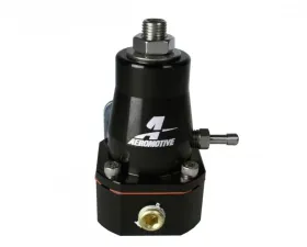 Aeromotive Fuel System Billet EFI Black Regulator, (2) -06 inlet & (1) -06 return