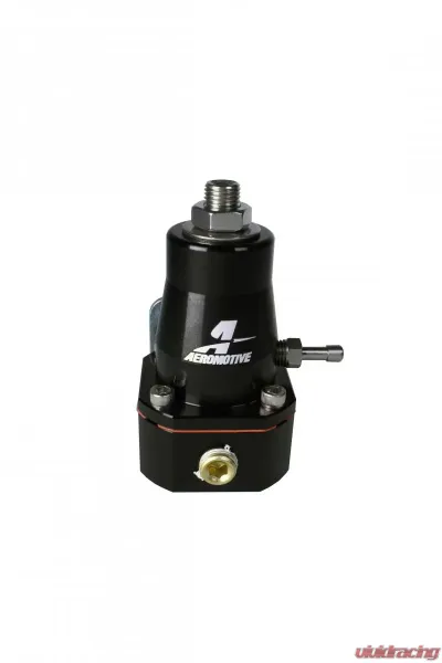Aeromotive Fuel System Billet EFI Black Regulator, (2) -06 inlet & (1) -06 return - 13136