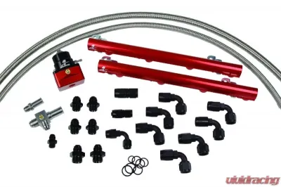 Aeromotive Fuel System 1996 thru 1998 1/2  Ford SOHC 4.6 Liter Fuel Rail System Ford Mustang 1996-1998 - 14125