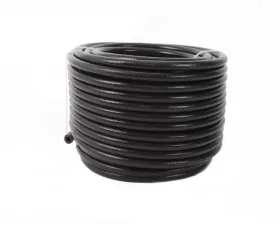 Aeromotive Fuel System Braided Stainless Steel PTFE Fuel Line; Black Jacketed