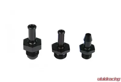 Aeromotive Fuel System AN-06 O-ring Boss to 7 mm Hose Barb Adapter Fitting, Black - 15627