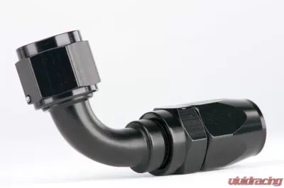 Aeromotive AN-10 90 Degree Hose End - Black Aluminum Fuel System Fitting - 15658