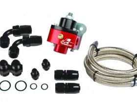 Aeromotive Fuel System Single Carburetor Regulator(P/N 13201) Kit(regulator, hose, hose ends, fittings)