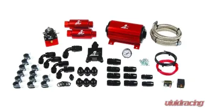 Aeromotive Fuel System A1000 System(11101 pump,13101 reg,filters,hose,hose ends,fittings,wiring kit). - 17125