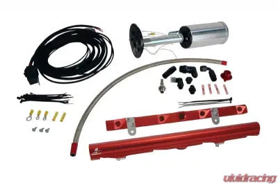 Aeromotive Fuel System Kit for C6 Corvette - 18671 Eliminator, LS-2 Rails, Wire Kit, Fittings - 17182