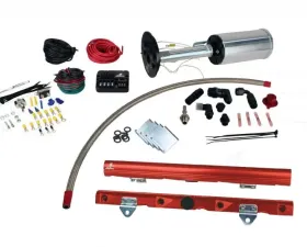 Aeromotive Fuel System Kit for C6 Corvette - 18671 Eliminator, 14142 LS-7 Rails, 16306 PSC Fittings