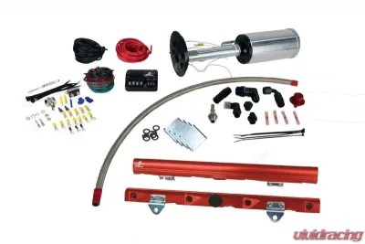 Aeromotive Fuel System Kit for C6 Corvette - 18671 Eliminator, 14142 LS-7 Rails, 16306 PSC Fittings - 17187