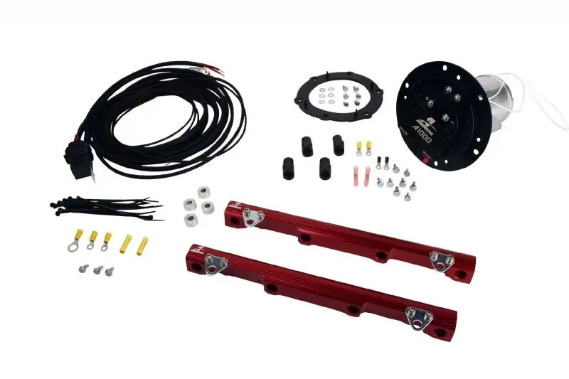 Aeromotive Fuel System System, 03-04 Cobra, 18679 A1000, 14111 Rails, 16307 Wire Kit; Misc. Fittings Ford Mustang 2003-2004 - 17188