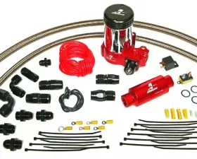 Aeromotive A2000 Drag Race Fuel Pump Kit with Lines, Fittings, Hose Ends, P/N 11202
