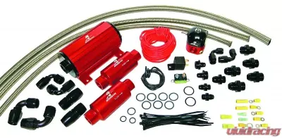 Aeromotive Fuel System A1000 Carbureted System(11101 pump,13204 reg.,filters,hose,fittings,wiring kit) - 17242