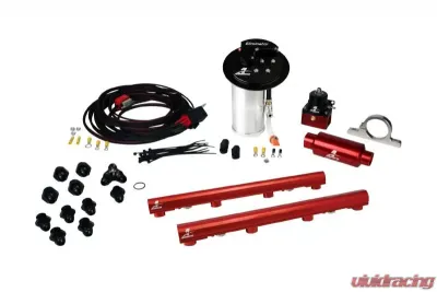 Aeromotive Fuel System 10-13 Mustang GT Complete Kit with Rails, Wire Kit & Fittings - 17342