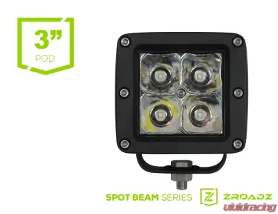 ZROADZ (1) 3 Inch LED Flood Beam Pod Lights - Z30BC14W20