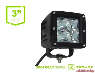 ZROADZ (1) 3 Inch LED Flood Beam Pod Lights - Z30BC14W20
