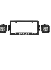 ZROADZ Universal License Plate Frame LED Bracket Incl. (2) 3 Inch LED Pod Lights Chevrolet Silverado 1500 2015-2025                                     - Z310005 - Image 2