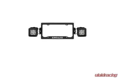ZROADZ Universal License Plate Frame LED Bracket Incl. (2) 3 Inch LED Pod Lights Chevrolet Silverado 1500 2015-2025 - Z310005