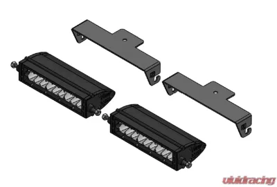 ZROADZ Universal Panel Clamp LED Kit Incl. (2) 6 Inch LED Straight Single Row Slim Light Bars Chevrolet Silverado 1500 2015-2022 - Z310006-KIT