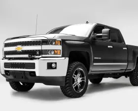 ZROADZ Front Bumper Top LED Kit Incl (1) 30 Inch LED Straight Dble Row Light Bar Chevrolet Silverado 2500 | 3500 2015-2019