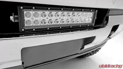 ZROADZ Front Bumper Center LED Kit Incl (1) 12 Inch LED Straight Double Row Light Bar Sierra 2500|3500 2015-2019 - Z322111-Kit