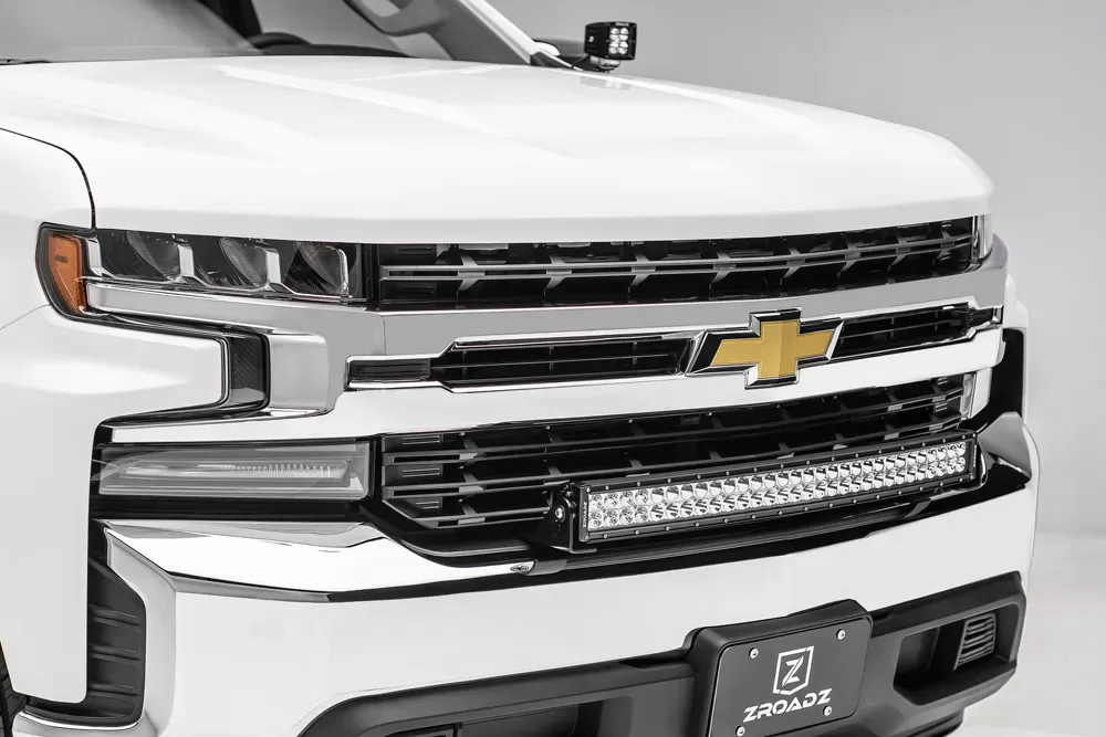 ZROADZ Front Bumper Top LED Kit Incl. (1) 30 Inch LED Curved Double Row Light Bar Chevrolet Silverado 1500 2019+ - Z322282-KIT
