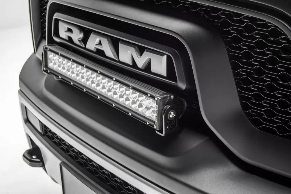 ZROADZ Front Bumper Top LED Kit Incl. (1) 20 Inch LED Straight Double Row Light Bar Ram Rebel 2015-2018 - Z324552-Kit