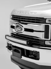 ZROADZ Front Bumper Top LED Kit with 30" LED Curved Double Row Light Bar Ford F-250 | F-350 | F-450 | F-550 Super Duty 2017-2019                                     - Z325472-Kit - Image 4